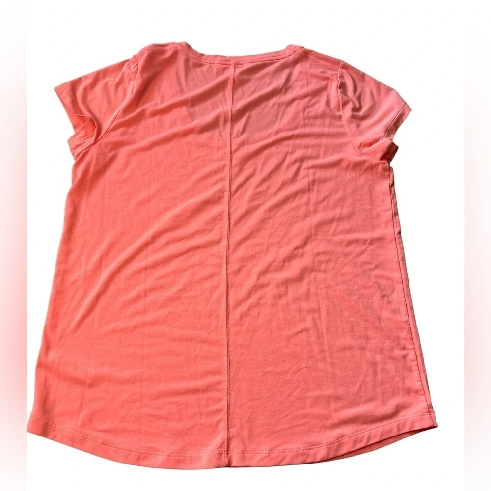 NWOT Athleta Womens Stratus II Tee Medium Orange Sunset Glow